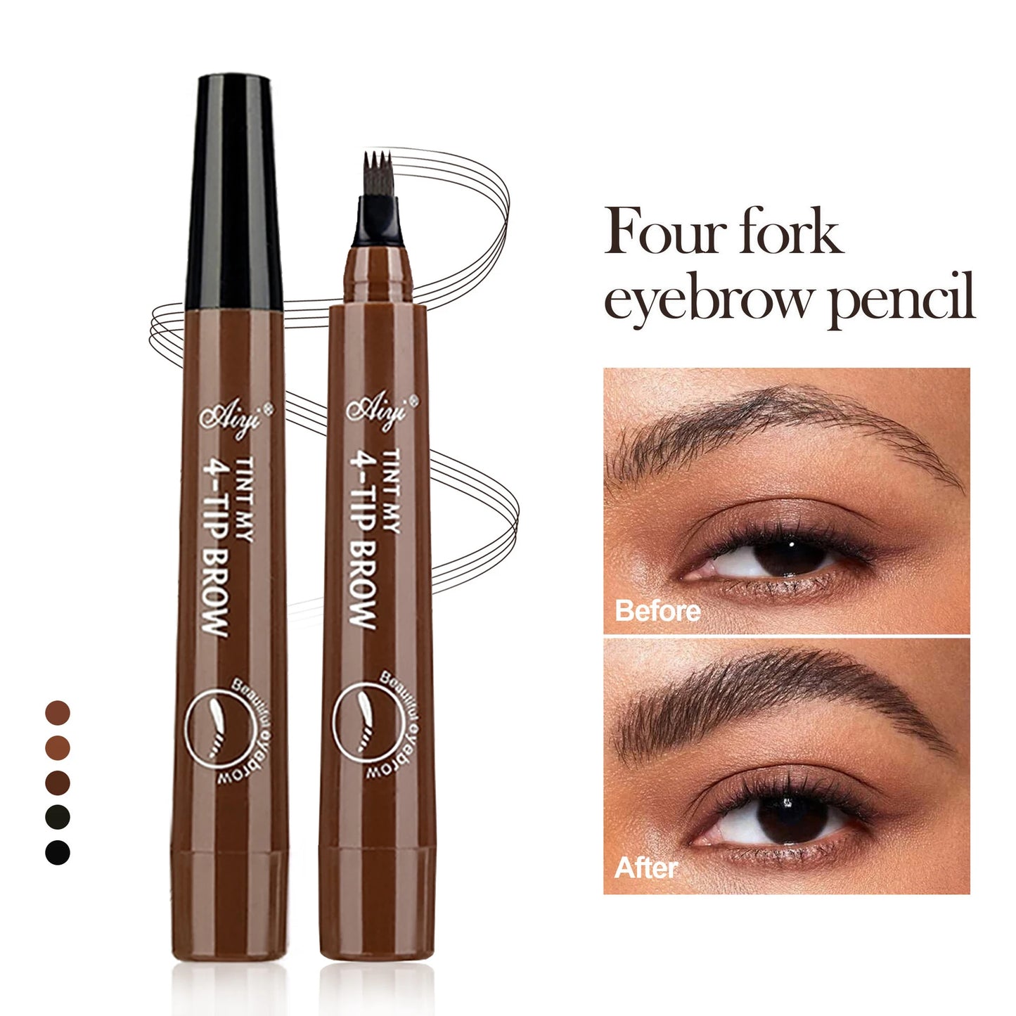 4-Tip Eyebrow Pencil waterproof