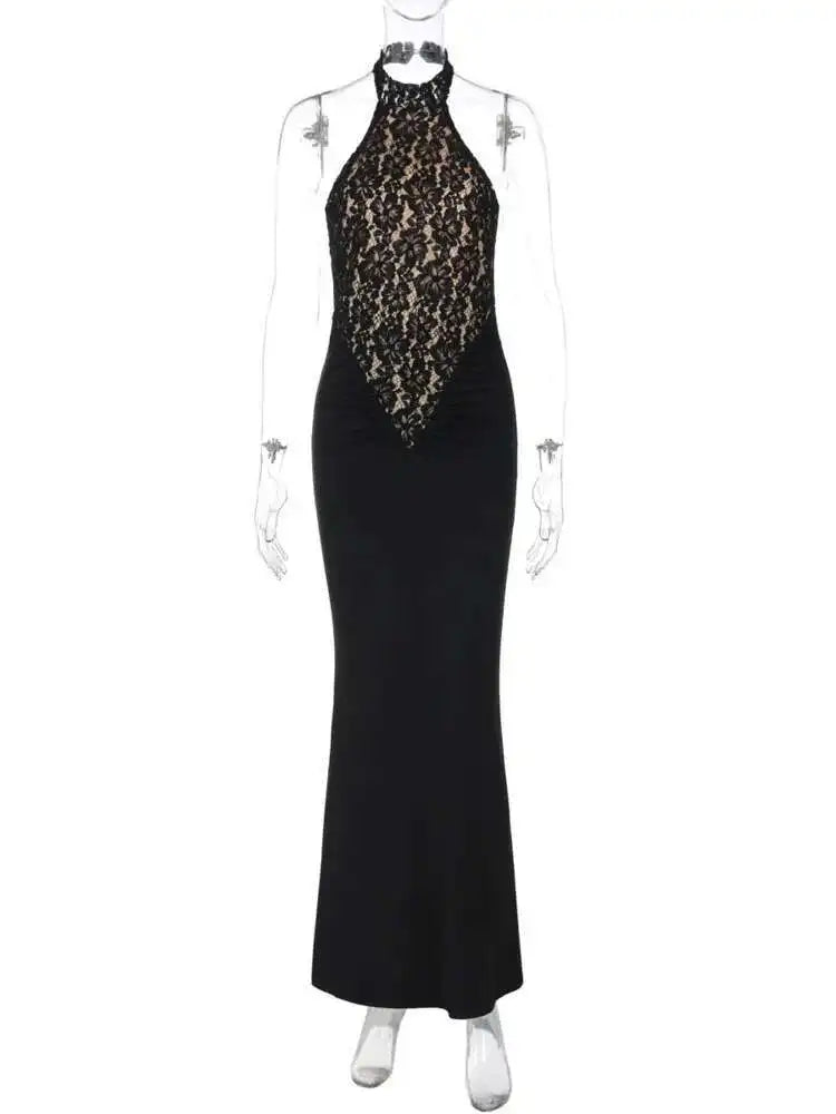 Obsidian Lace Gown