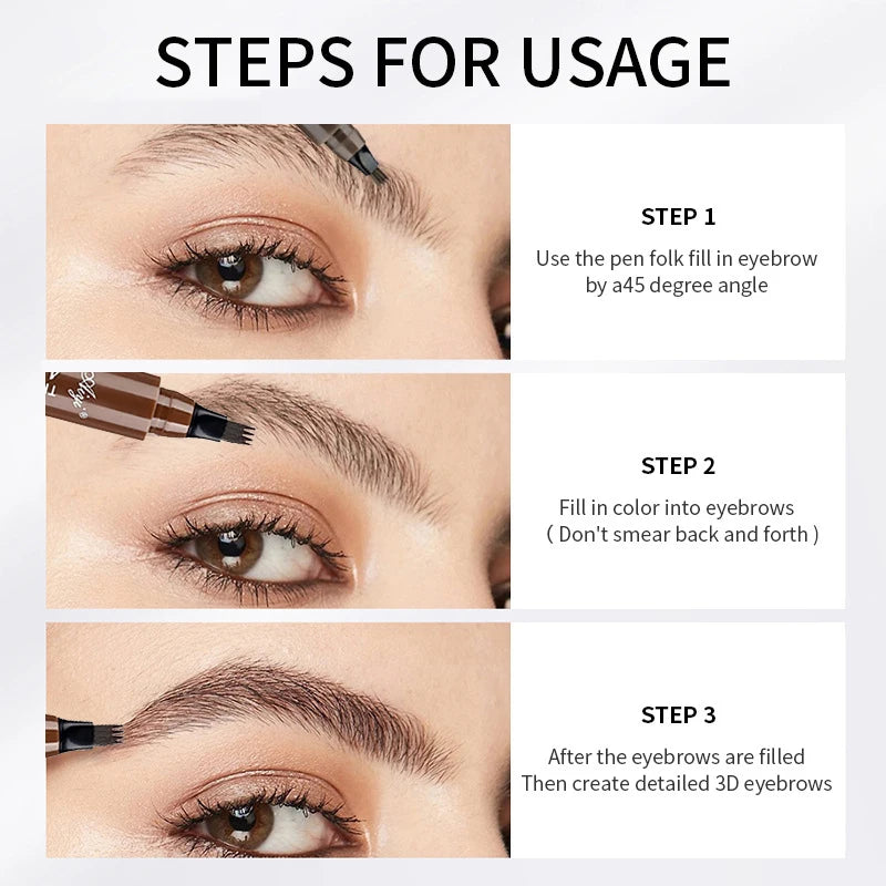 4-Tip Eyebrow Pencil waterproof